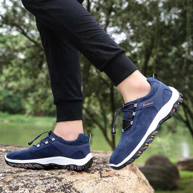🔥LAST DAY 70% OFF🔥Men's Suede Elastic Band Trekking Shoes