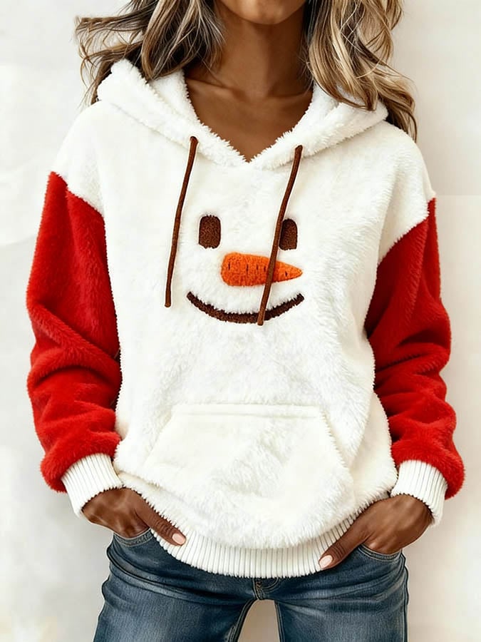 Women's Christmas Color Block Sweatshirt