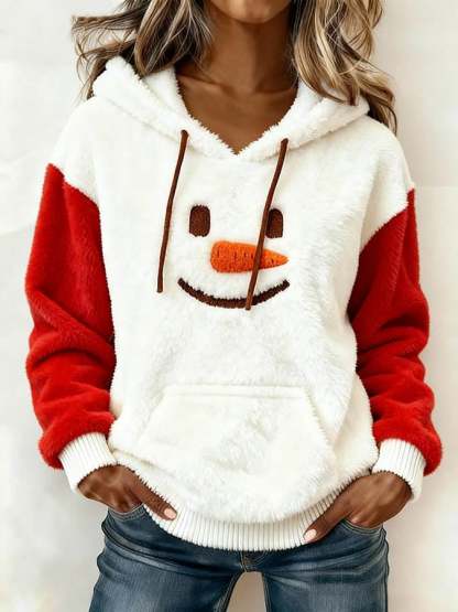 Women's Christmas Color Block Sweatshirt