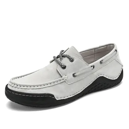 Spring Handmade Color Matching Casual Retro Suede Leather Shoes- Limited 50% off Sale