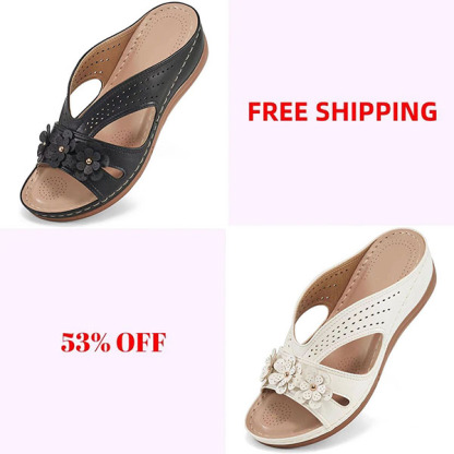 🔥Last Day Promotion 50% OFF - Women's Flowers Decor Arch Support Sandals