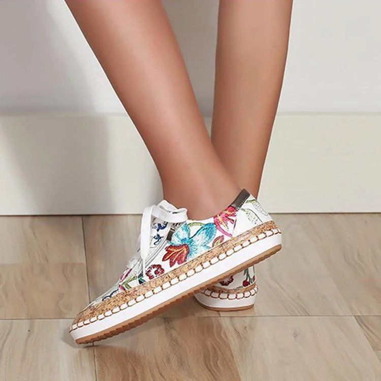 Last Day Promotion 50% OFF - Orthopedic Flower Women's Shoes
