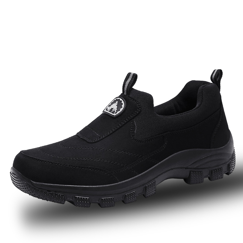 🔥Bestseller - Men Outdoor Waterproof Leather Suede Shoes Casual Walking Hiking Shoes