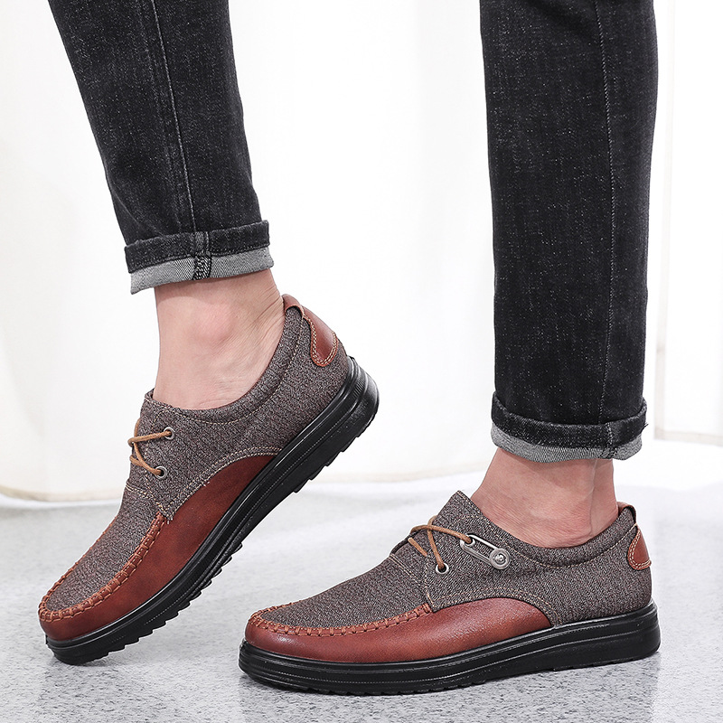 🔥Last Day Promotion 70% OFF 🎁 Men's Casual Leather Good Arch Support & Non-slip Outdoor Breathable Walking Shoes