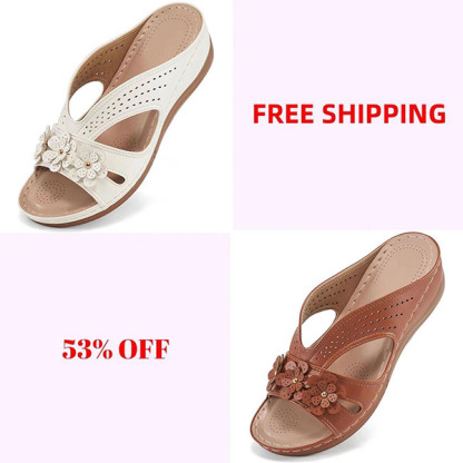 🔥Last Day Promotion 50% OFF - Women's Flowers Decor Arch Support Sandals