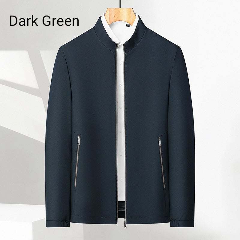 ✨Men's Standing Collar Zipper Casual Jacket