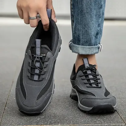 (👨‍⚕️Medical Certified Seal®️) Men's Hiking Sneakers: Waterproof Orthopedic Shoes (Eases Foot Pain)