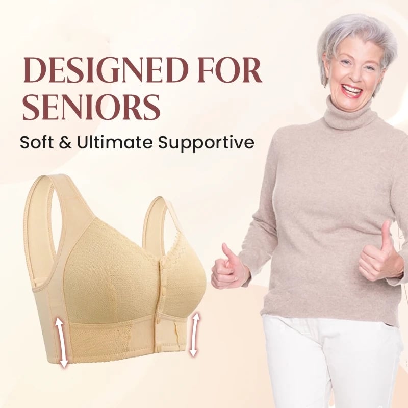 🌹Mother Day's Limited Sale Buy 1 Get 3 Packs🌹2024 New Front Closure Breathable Bra for Seniors