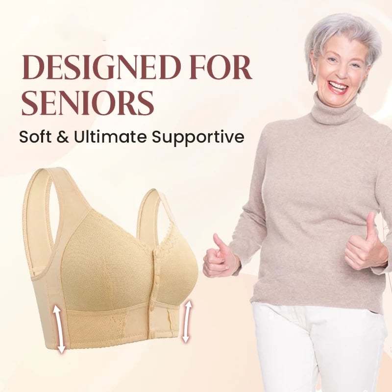 🌹Mother Day's Limited Sale Buy 1 Get 3 Packs🌹2024 New Front Closure Breathable Bra for Seniors