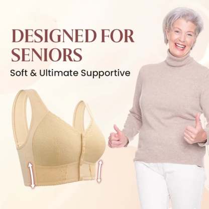 🌹Mother Day's Limited Sale Buy 1 Get 3 Packs🌹2024 New Front Closure Breathable Bra for Seniors