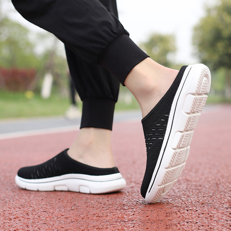 WOMEN'S BREATHABLE SOFT SOLE CASUAL HALF SLIPPERS