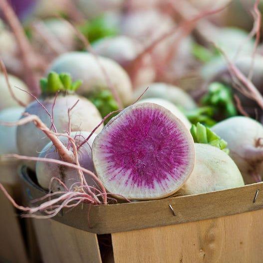 WATERMELON RADISH Beauty Heart Raphanus Sativus Pink White Vegetable Seeds-Plantjoyfarm-Vegetable Seeds,best selling