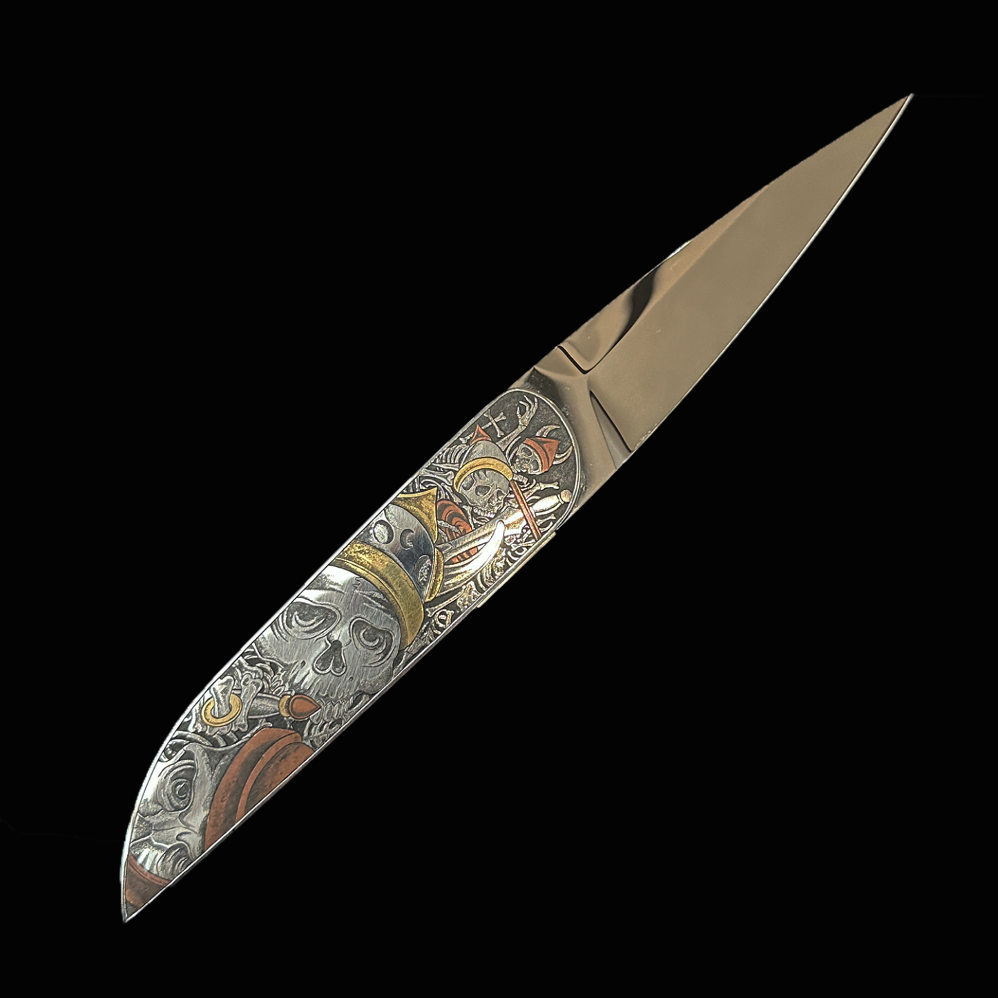 AURORA · Prestige Hand-Engraved Gold & Copper Inlay  Unique Functional Art Object
