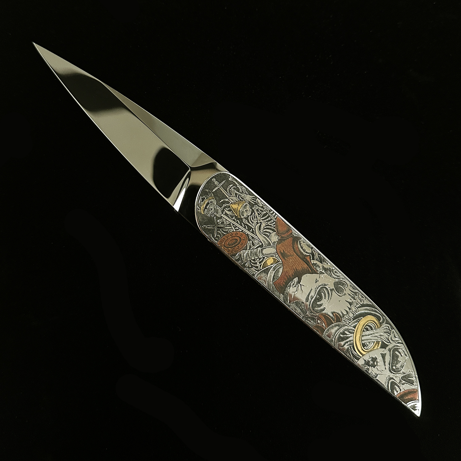AURORA · Prestige Hand-Engraved Gold & Copper Inlay  Unique Functional Art Object