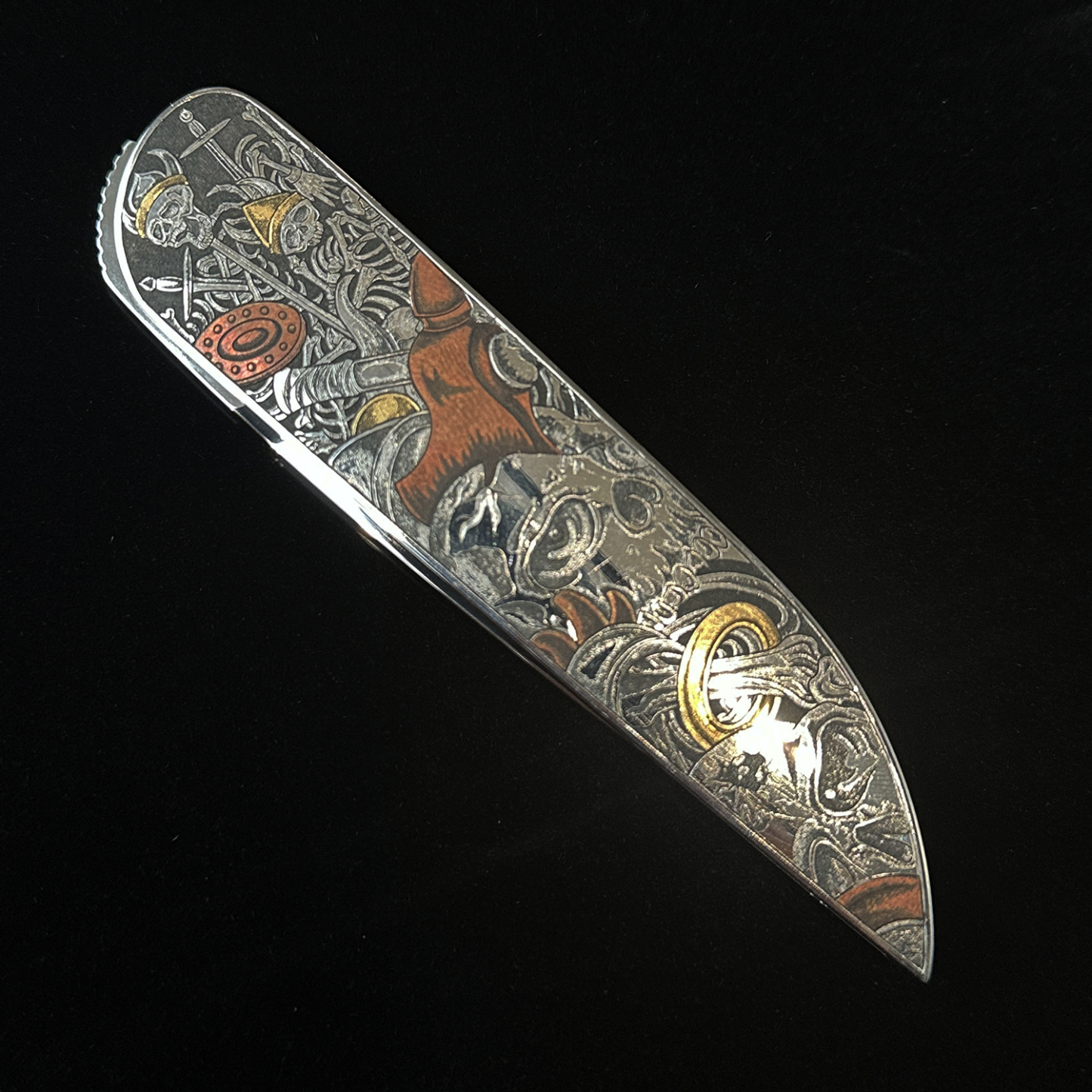 AURORA · Prestige Hand-Engraved Gold & Copper Inlay  Unique Functional Art Object