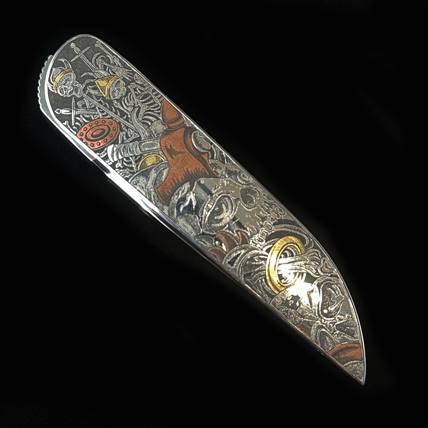 AURORA · Prestige Hand-Engraved Gold & Copper Inlay  Unique Functional Art Object