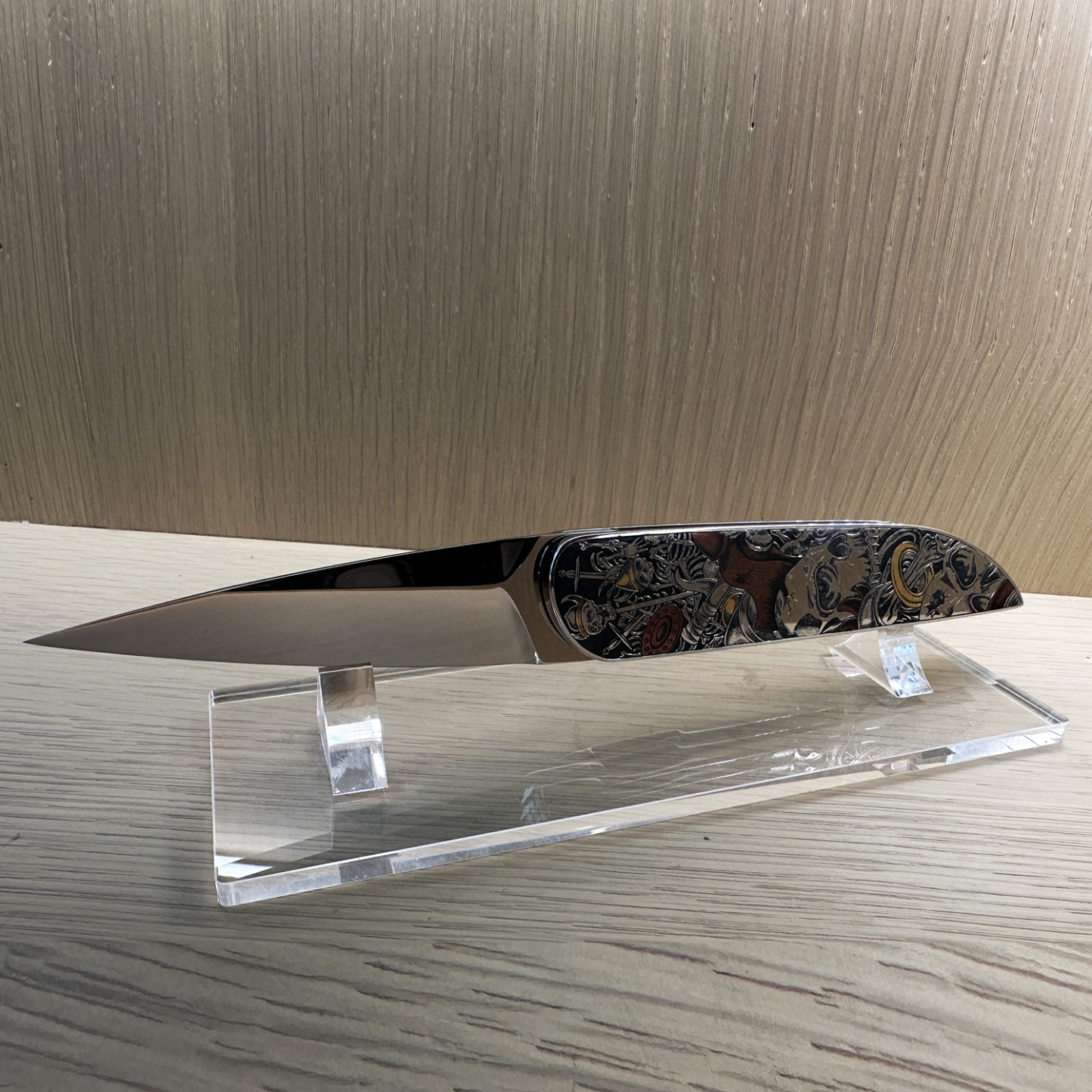 AURORA · Prestige Hand-Engraved Gold & Copper Inlay  Unique Functional Art Object