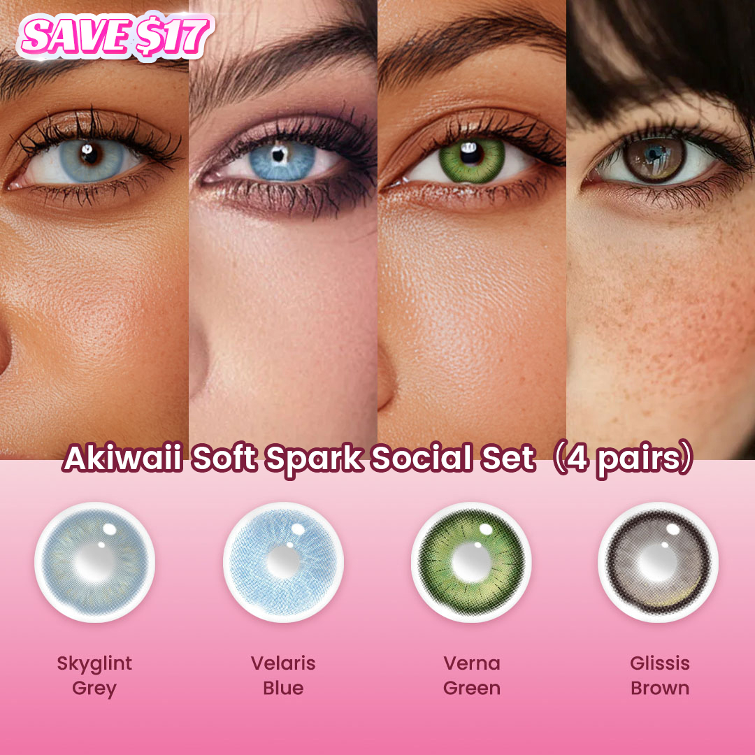 Akiwaii Soft Spark Social Set（4 pairs）