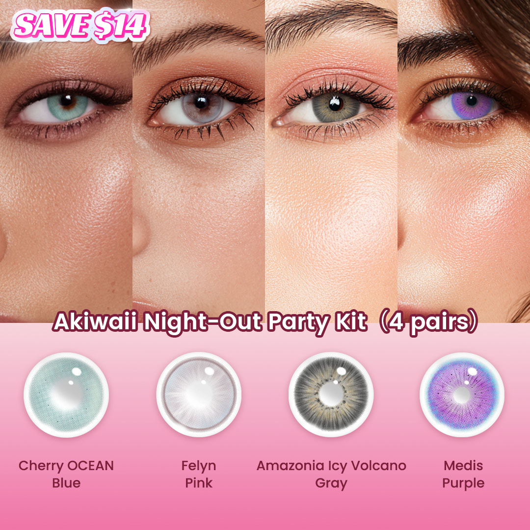 Akiwaii Night-Out Party Kit（4 pairs）