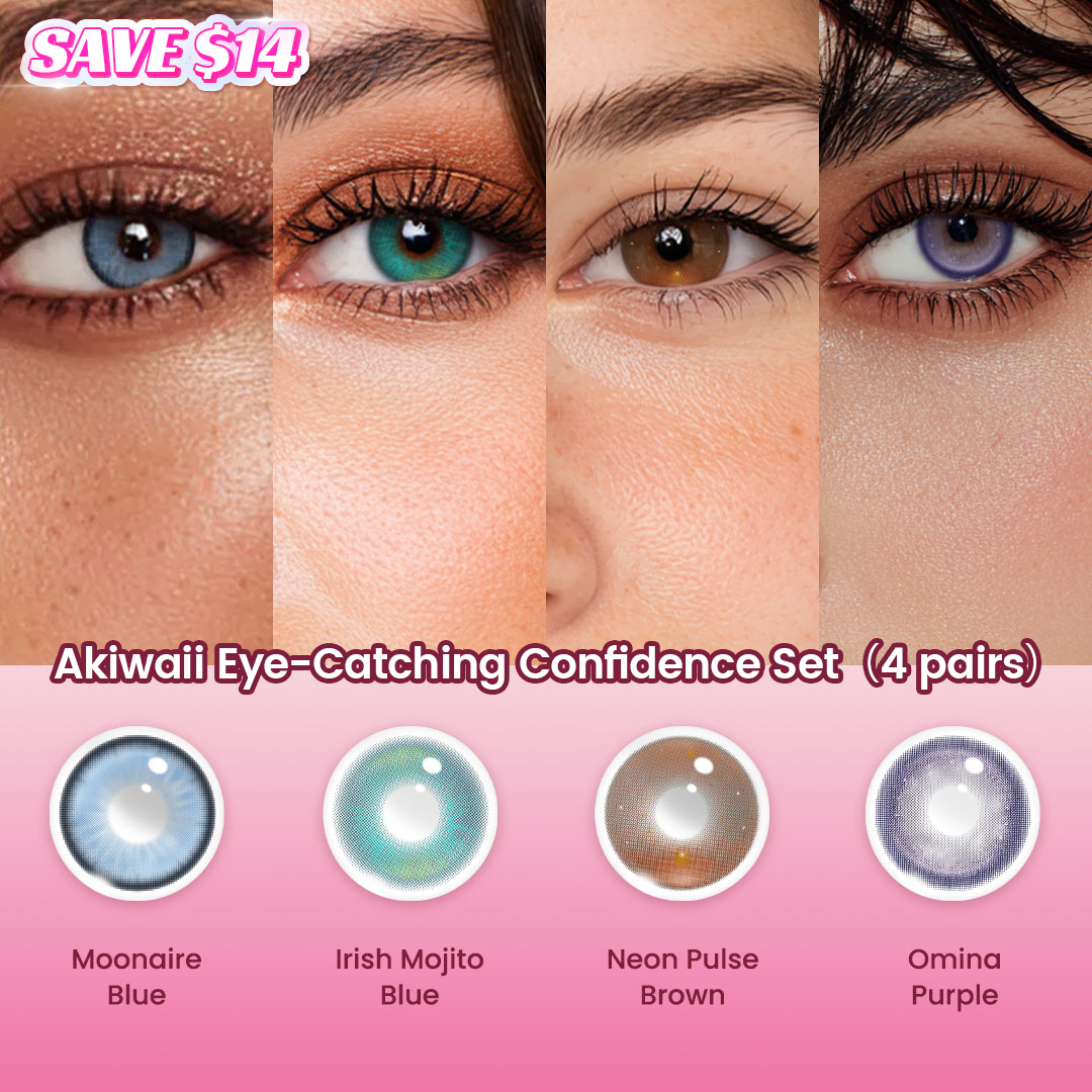 Akiwaii Eye-Catching Confidence Set（4 pairs）