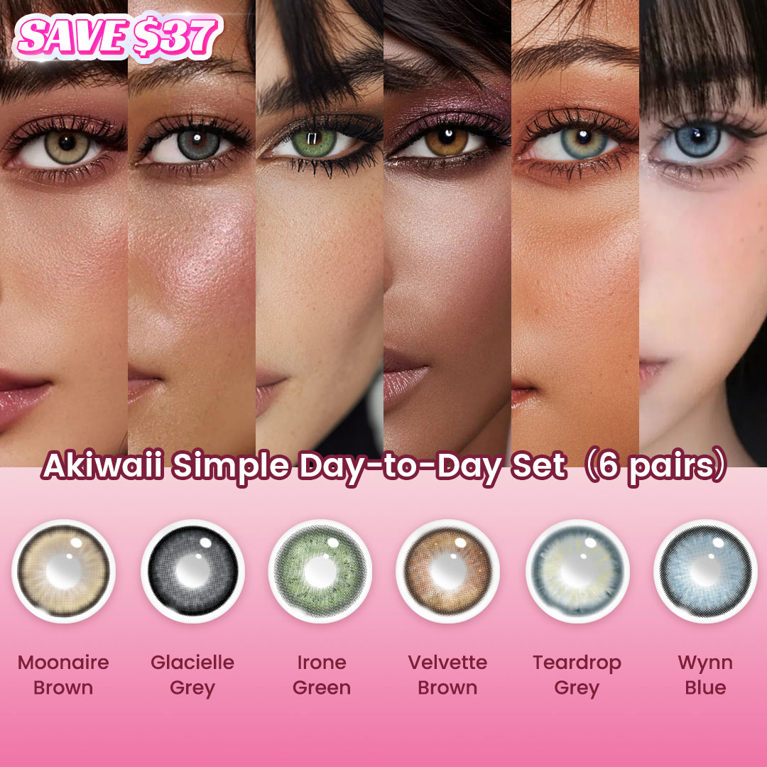 Akiwaii Simple Day-to-Day Set（6 pairs）