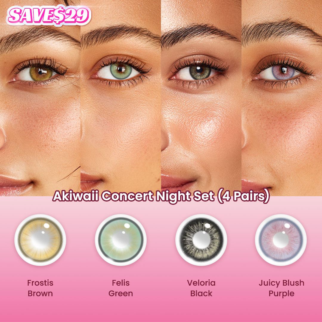 Akiwaii Concert Night Set (4 Pairs)