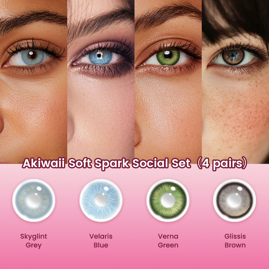 Akiwaii Soft Spark Social Set（4 pairs）