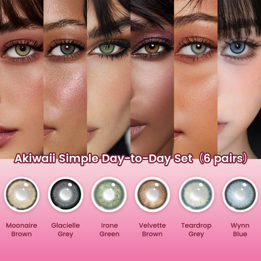 Akiwaii Simple Day-to-Day Set（6 pairs）