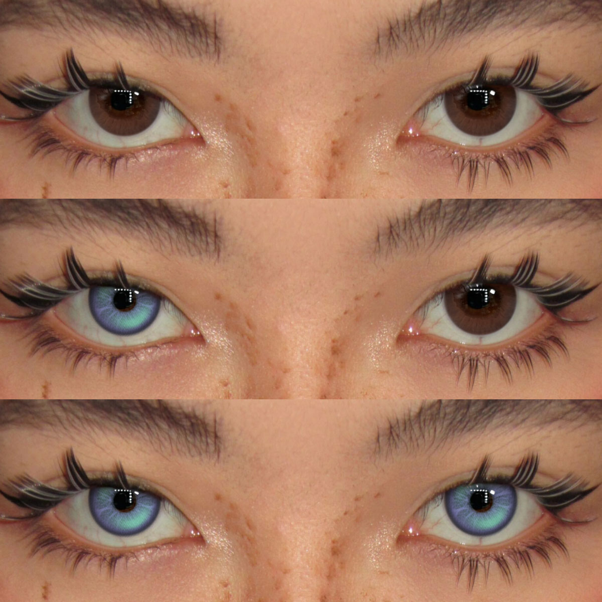 Akiwaii Rainbow Aurora Grey Contact Lenses – 1 Year