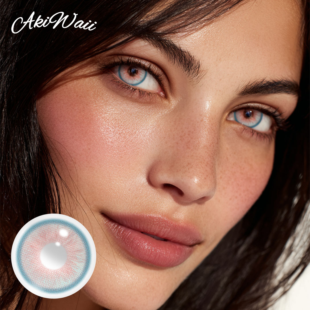 Akiwaii Juicy Blush Green Contacts | Yearly Cosplay Lenses