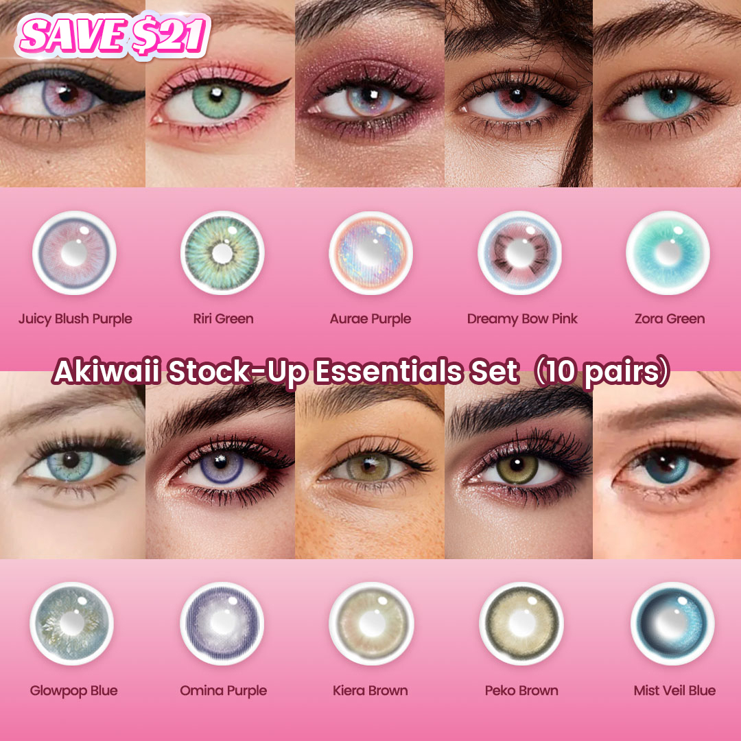 Akiwaii Stock-Up Essentials Set（10 pairs）