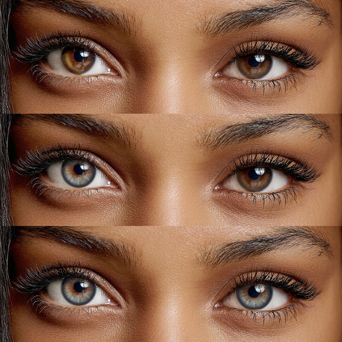 Akiwaii Ebony Blue – Natural Yearly Blue Contact Lenses