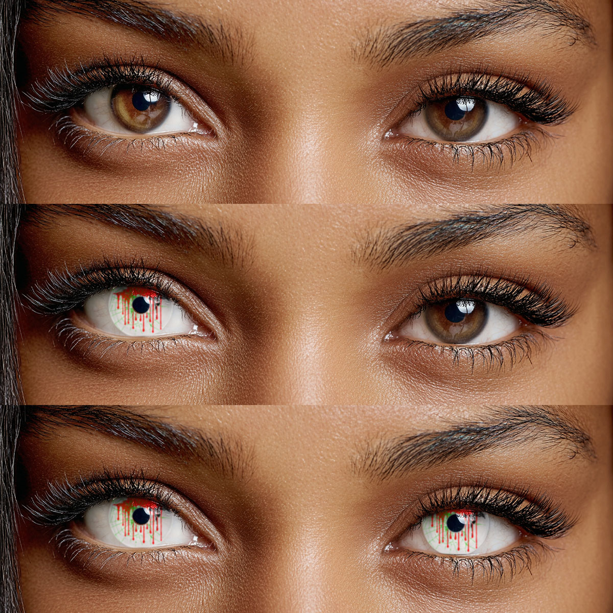 Akiwaii Gravemoon White Yearly Contacts – Bold Cosplay Lenses