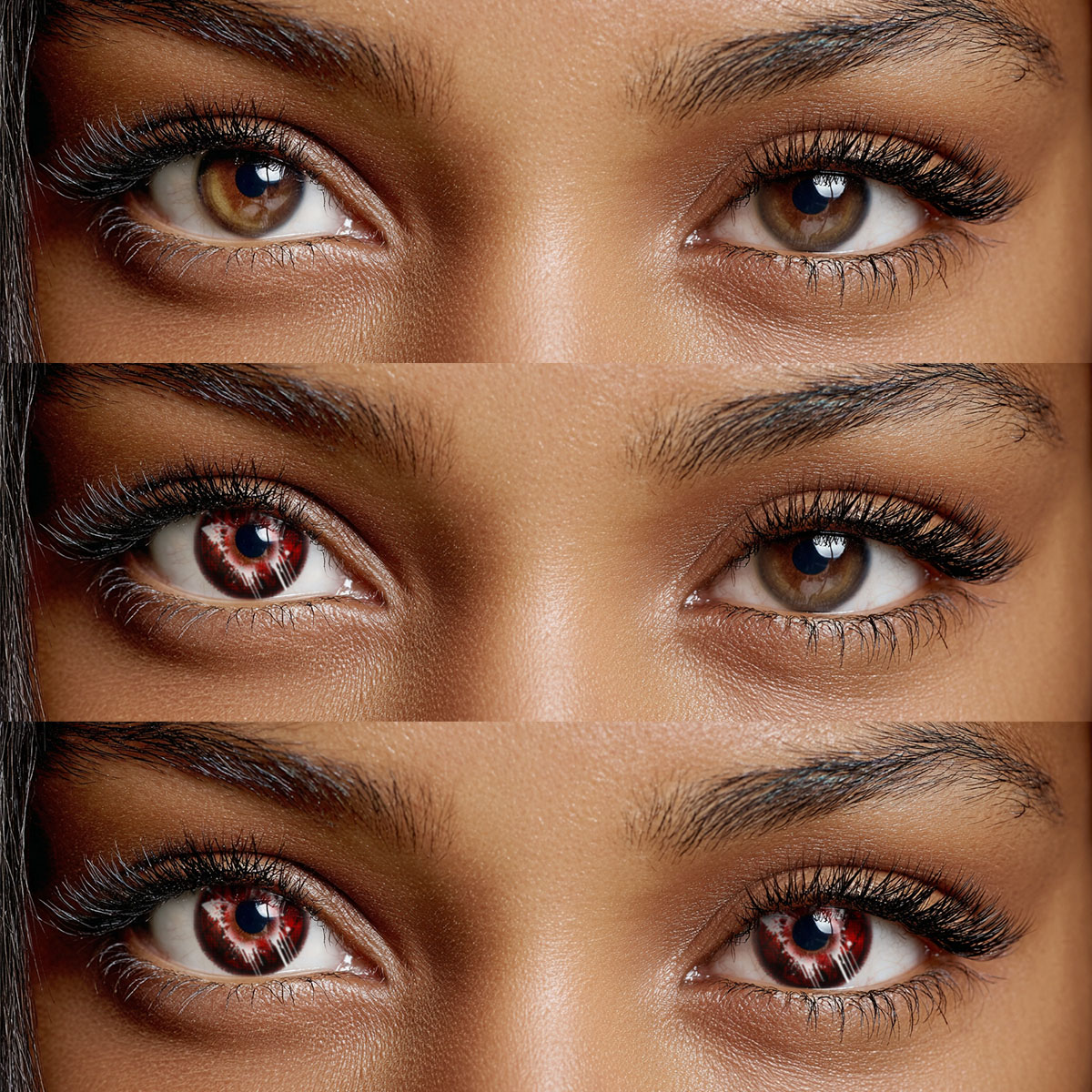 Akiwaii Butterfly Petal Black – Yearly Cosplay Contact Lenses