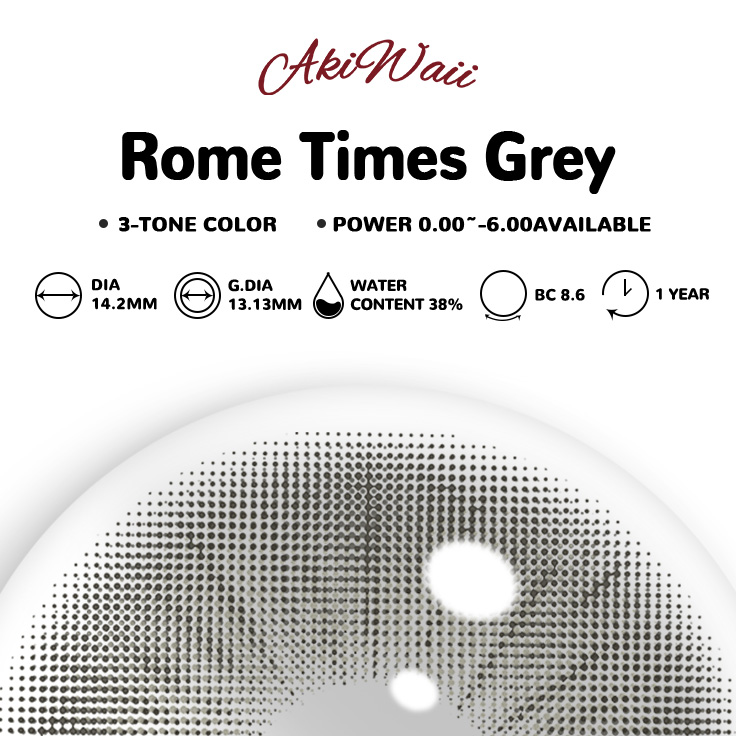 Akiwaii Rome Times Grey [Yearly]