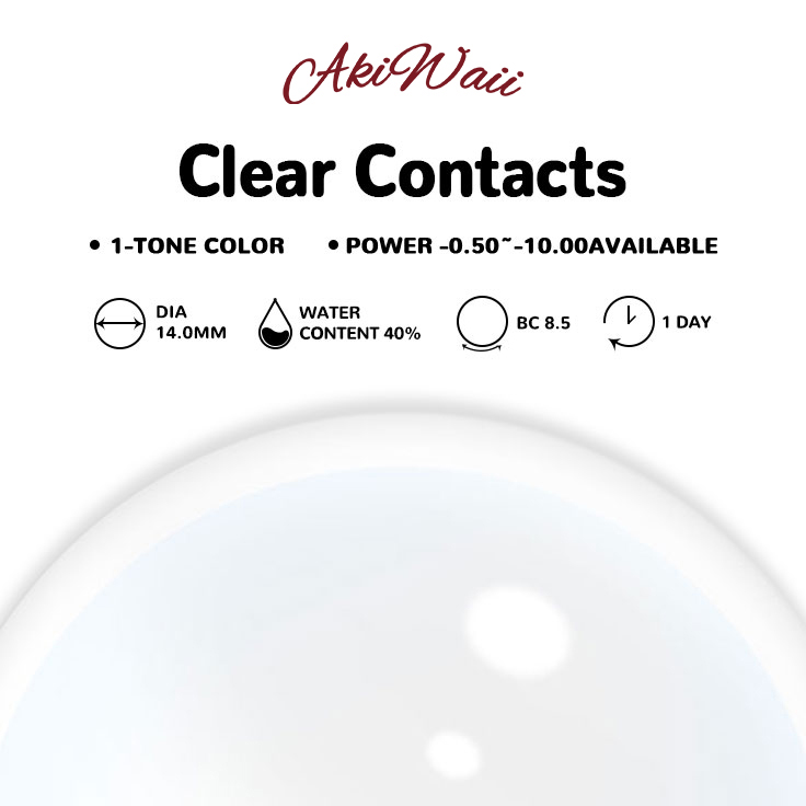 Akiwaii Clear Contacts[Daily]