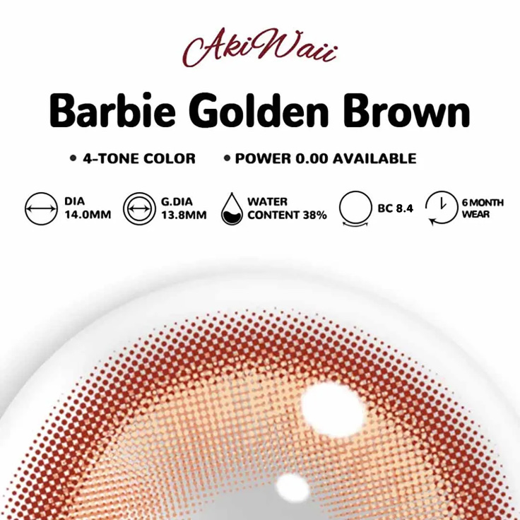 Akiwaii Barbie Golden Brown [6-Month Wear]