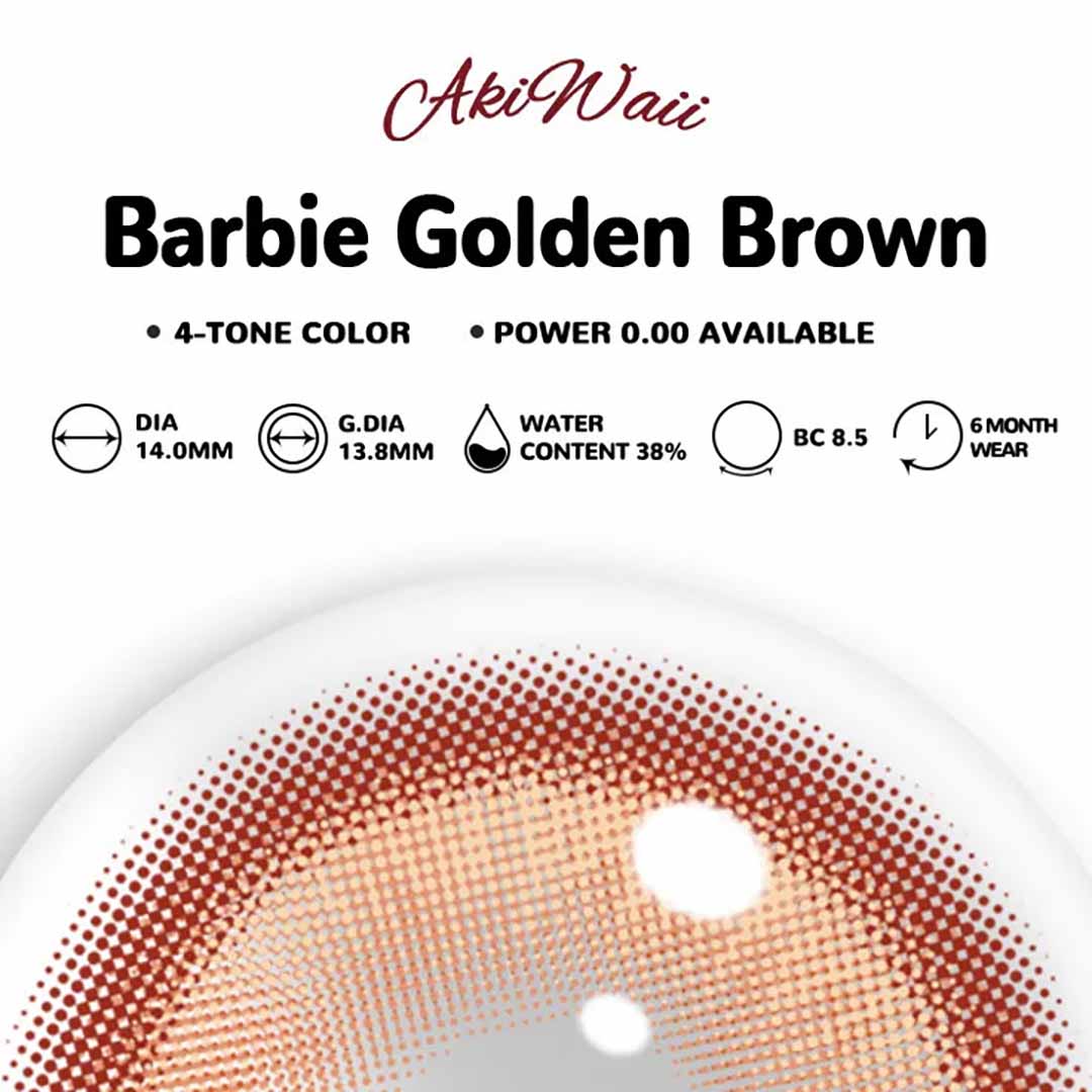 Akiwaii Barbie Golden Brown [6-Month Wear]