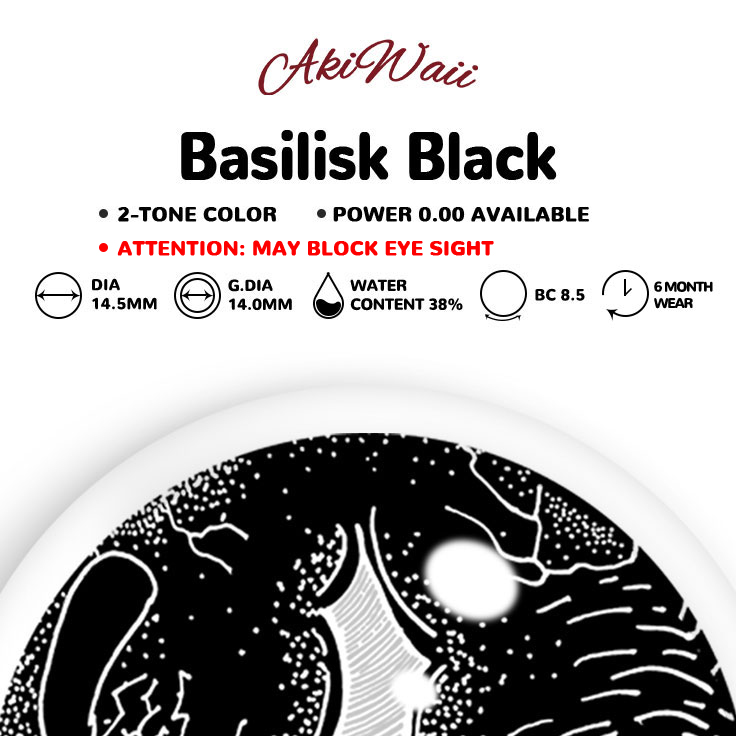 Akiwaii Basilisk Black [6-Month Wear]