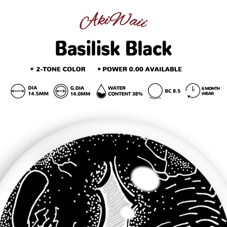 Akiwaii Basilisk Black [6-Month Wear]