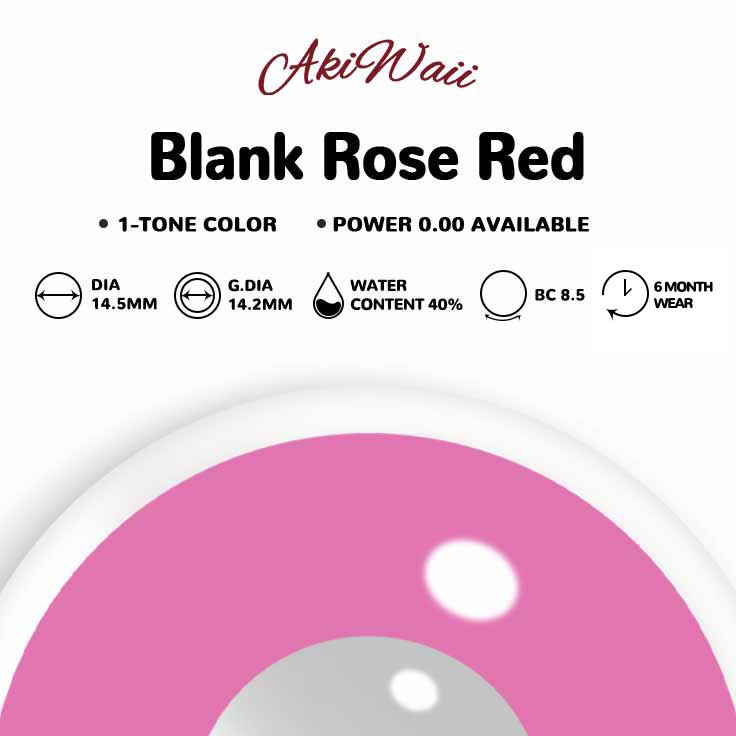 Akiwaii Blank Rose Red [6-Month Wear]