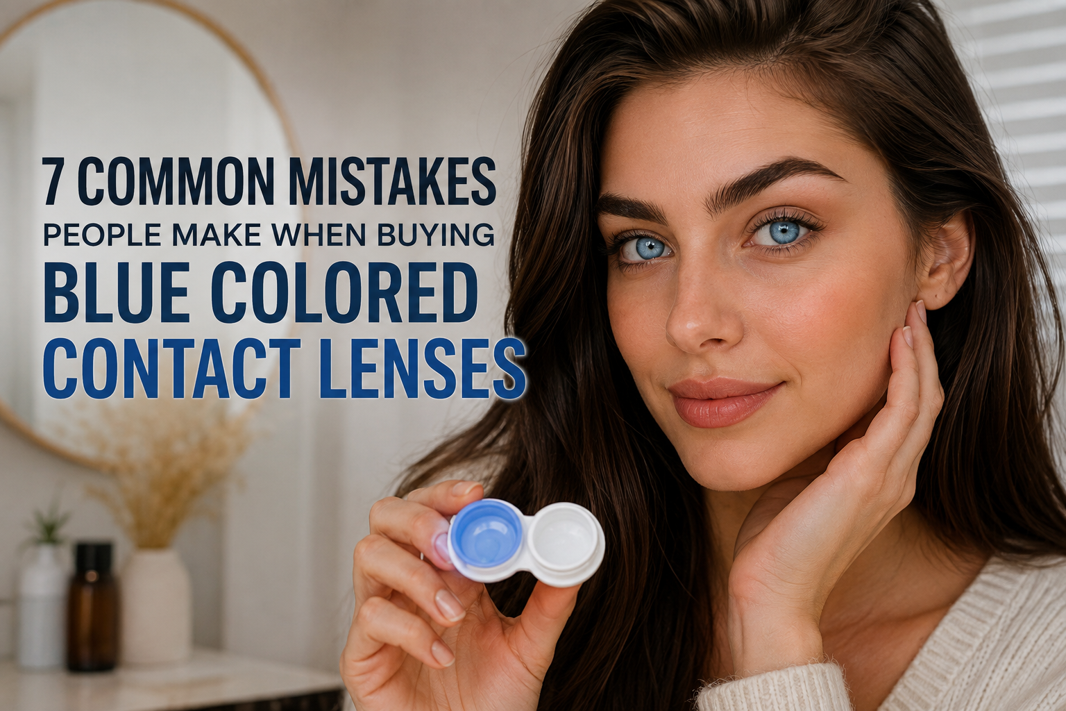 blue colored contact lenses