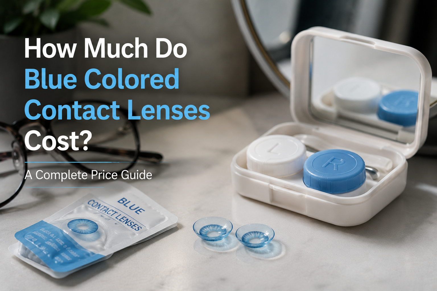 blue colored contact lenses