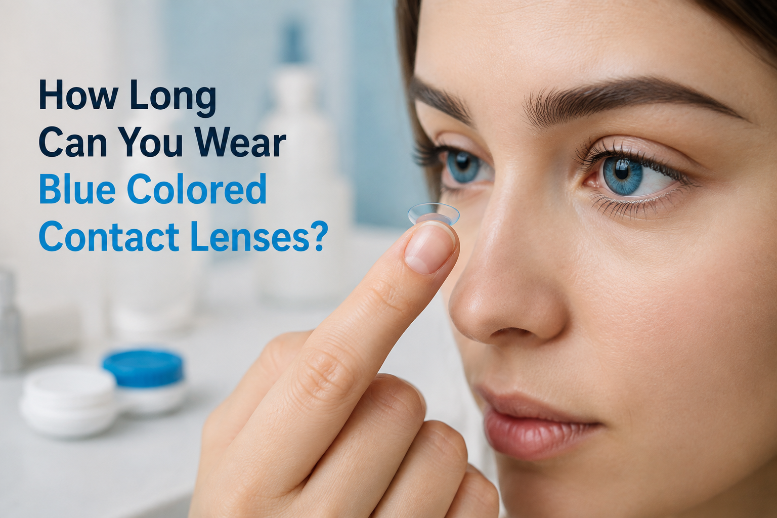 blue colored contact lenses