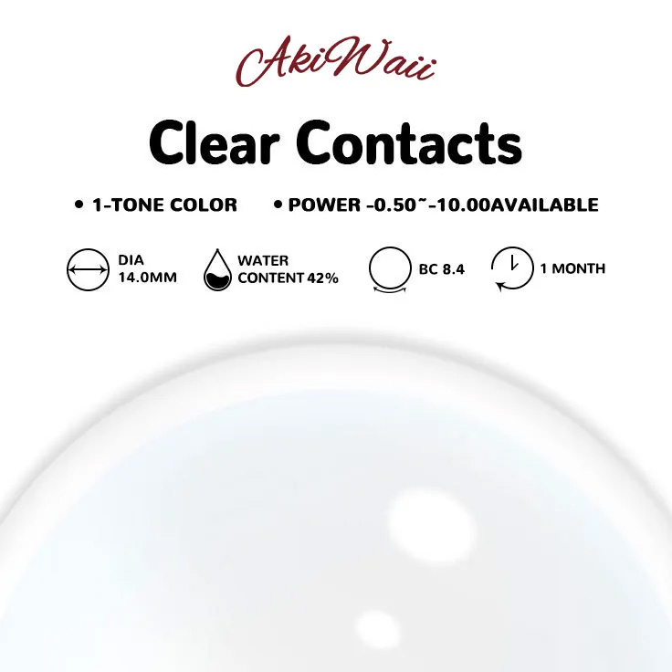 Akiwaii Clear Contacts[Monthly]