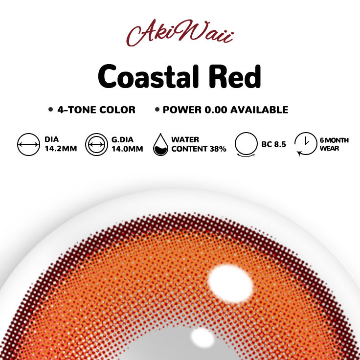 Akiwaii Coastal Red [6-Month Wear]
