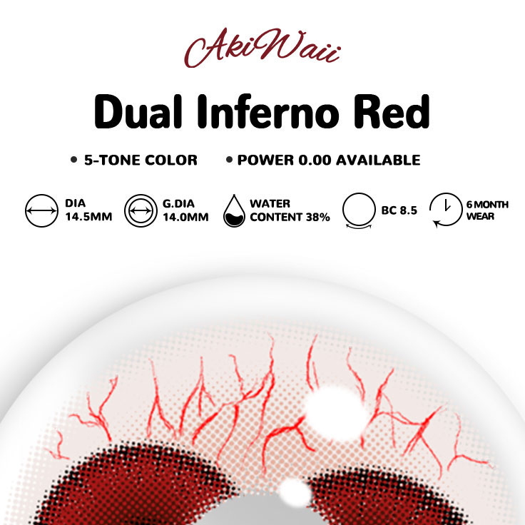 Akiwaii Dual Inferno Red [6-Month Wear]