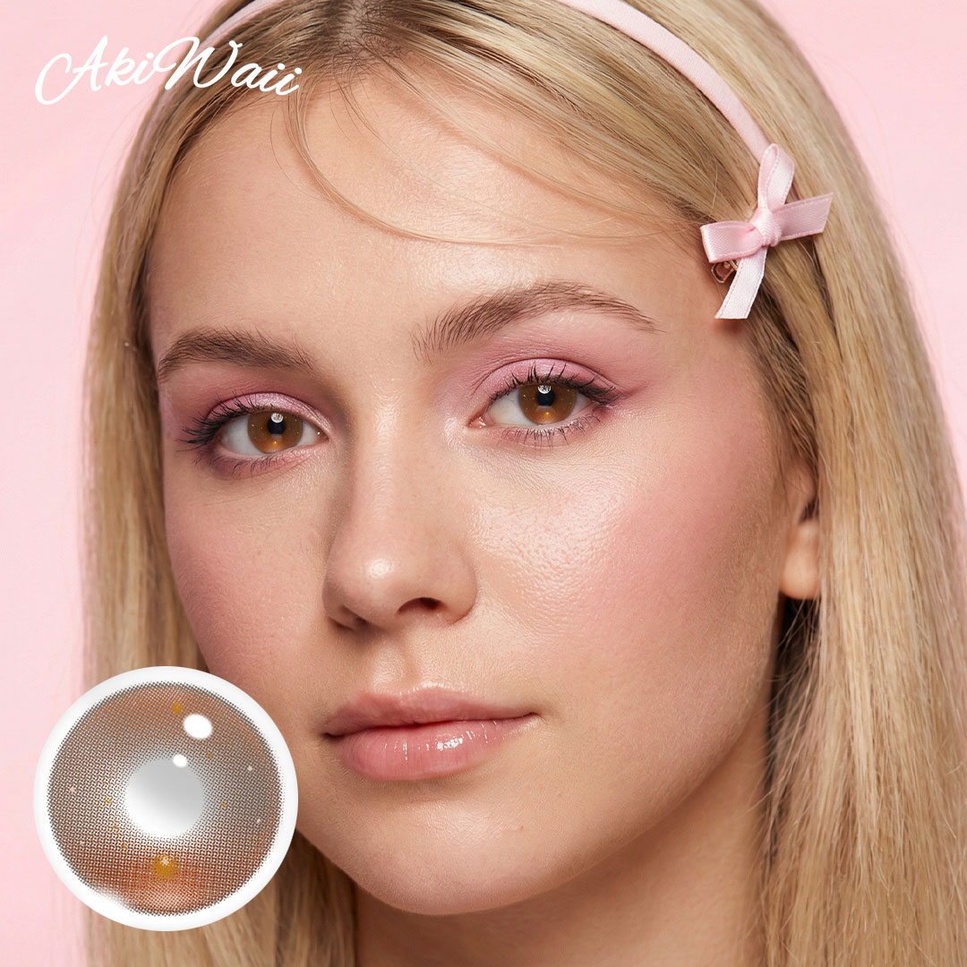 Akiwaii Neon Pulse Brown Contact Lenses – 1 Year