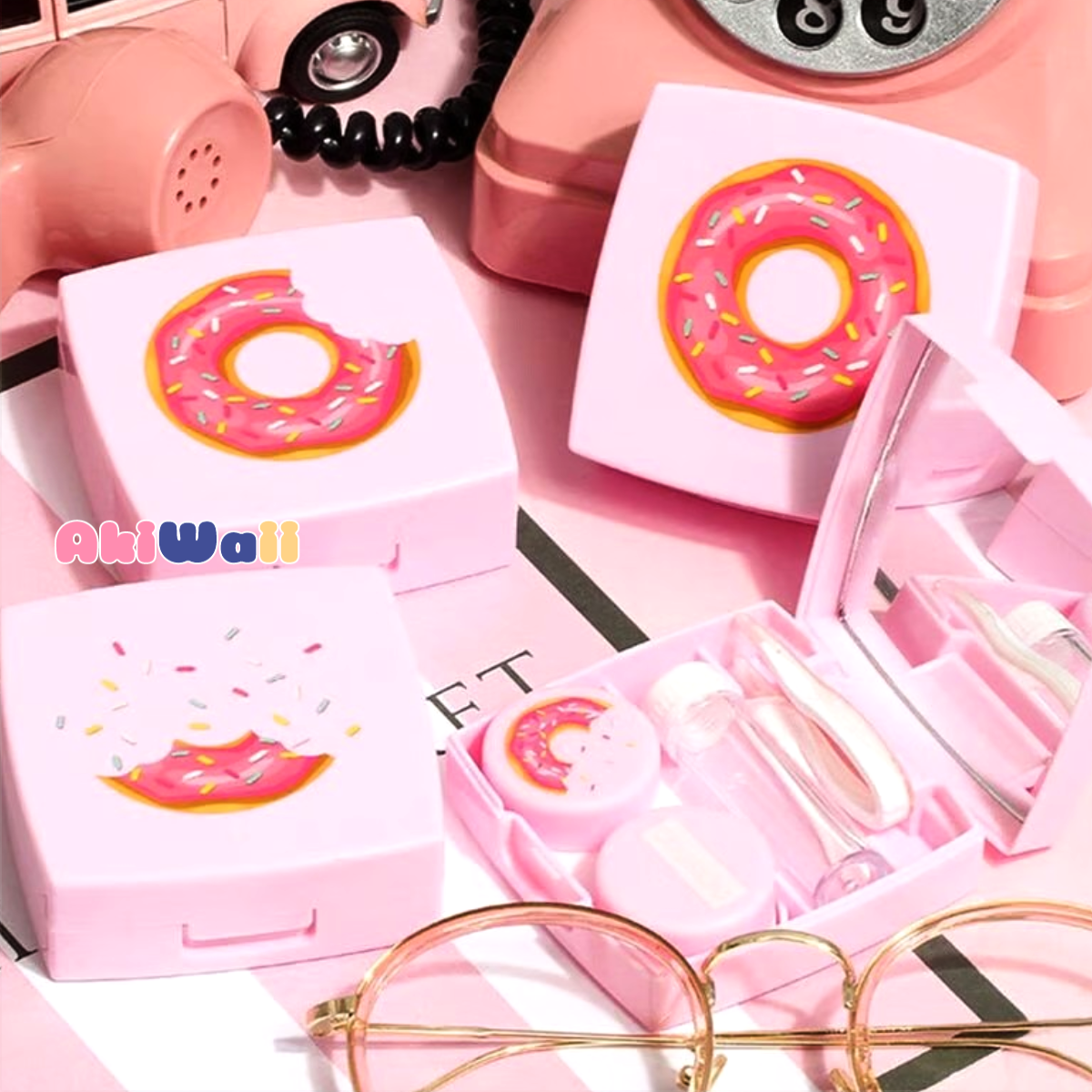 Akiwaii Iridescent Ray Lens Case