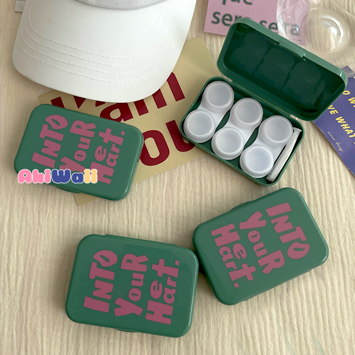 Akiwaii Crystal Clear Lens Case